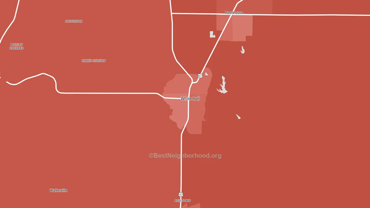 62092, IL block-group political-lean map