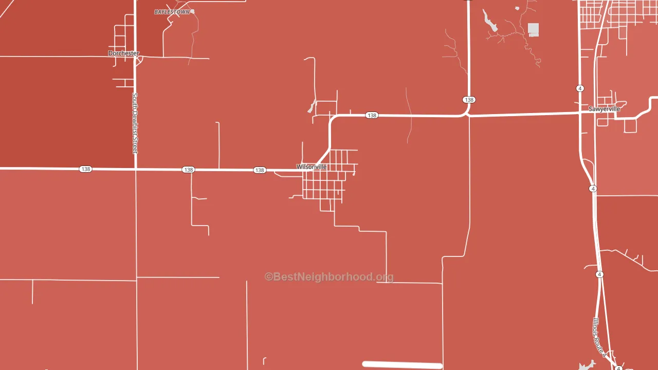 62093, IL block-group political-lean map