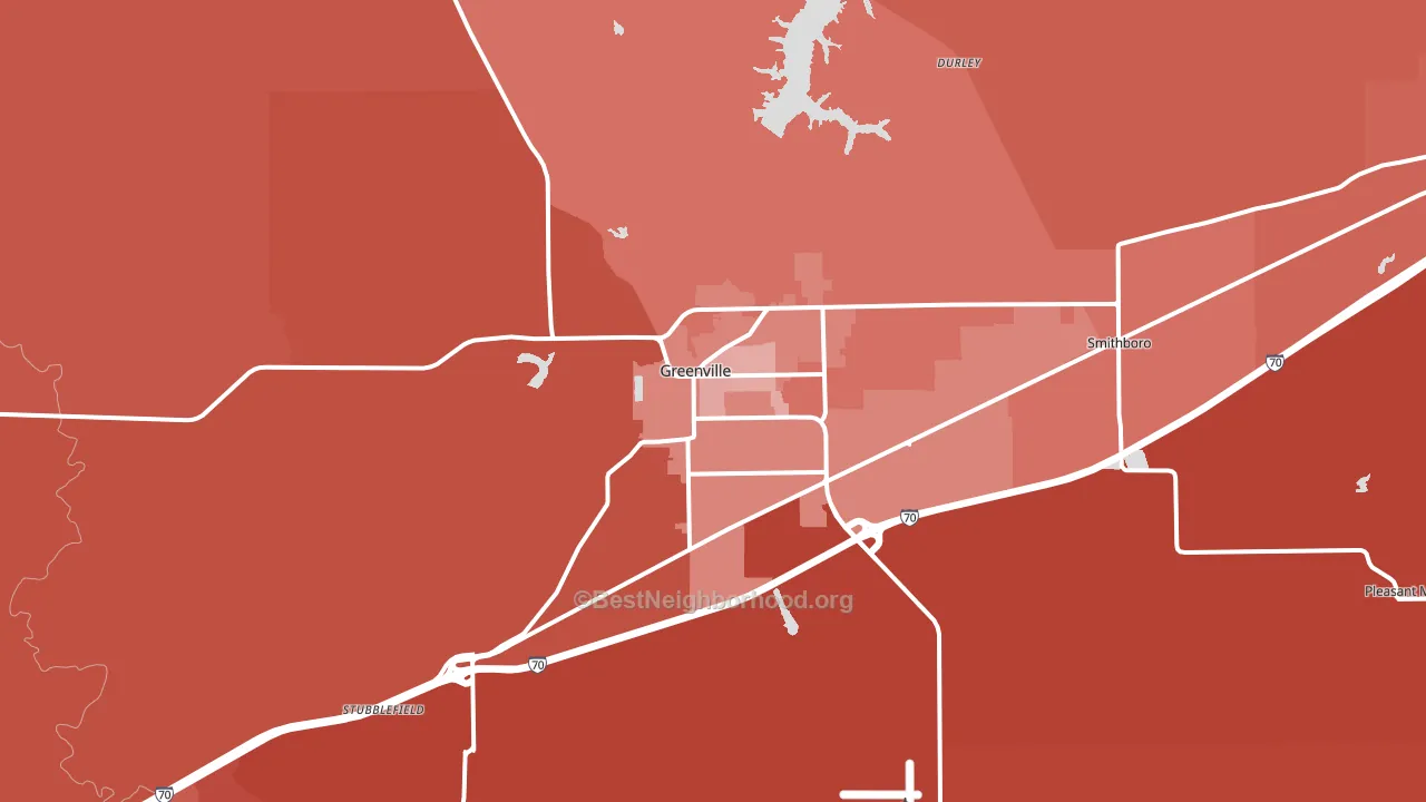 62246, IL block-group political-lean map