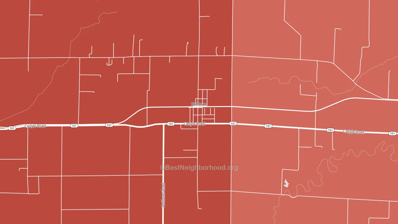 62250, IL block-group political-lean map