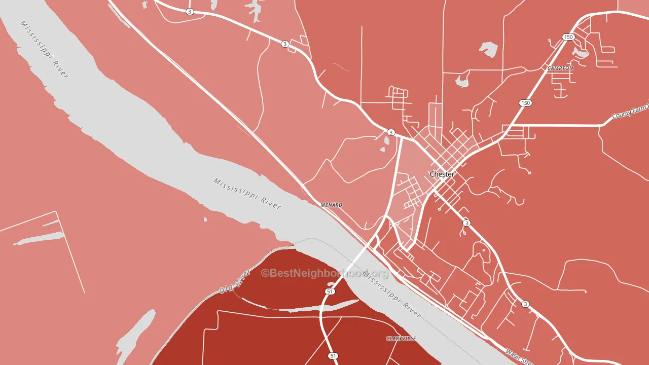 62259, IL block-group political-lean map