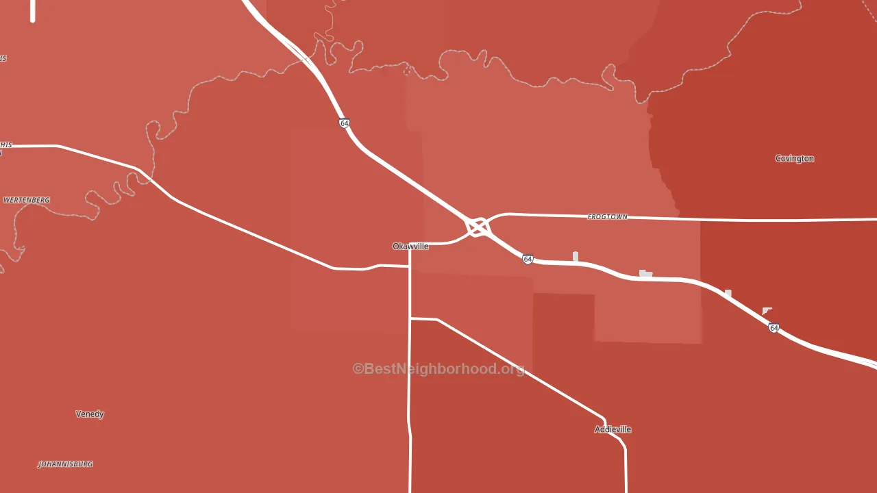 62271, IL block-group political-lean map