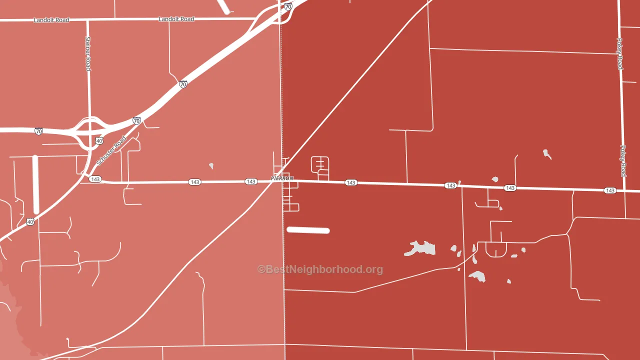 62273, IL block-group political-lean map