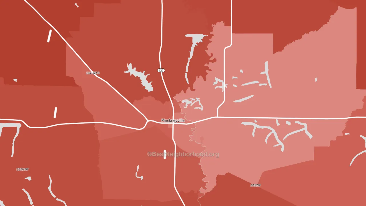 62274, IL block-group political-lean map