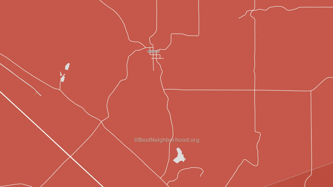 62279, IL block-group political-lean map