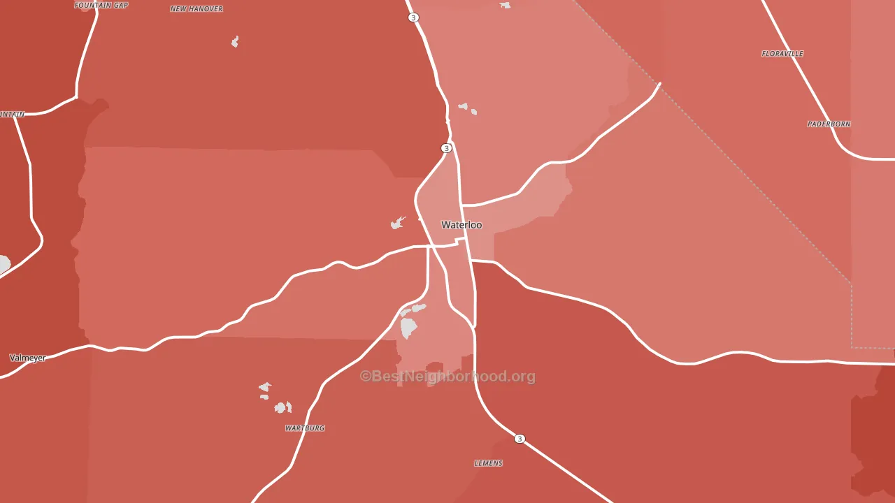 62298, IL block-group political-lean map
