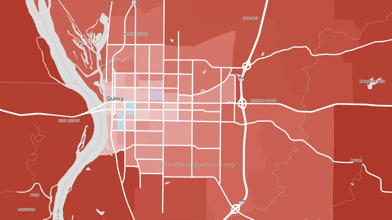 62305, IL block-group political-lean map