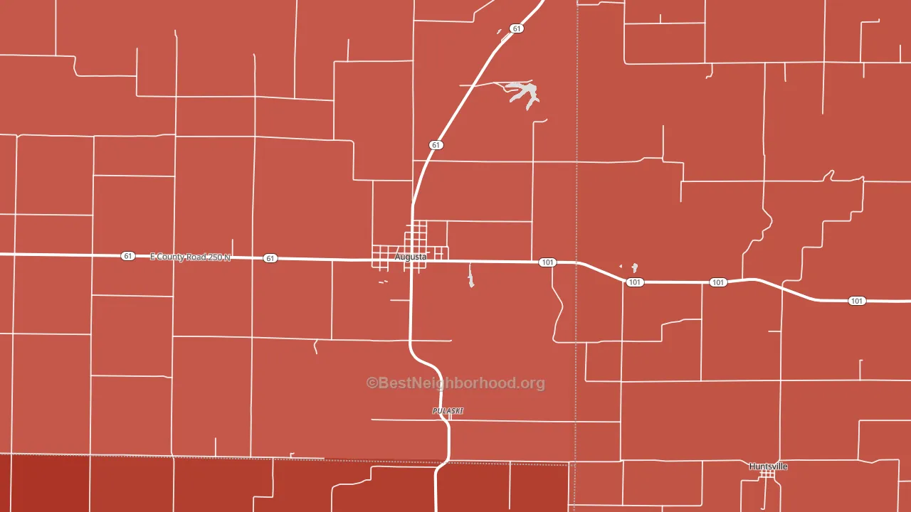 62311, IL block-group political-lean map