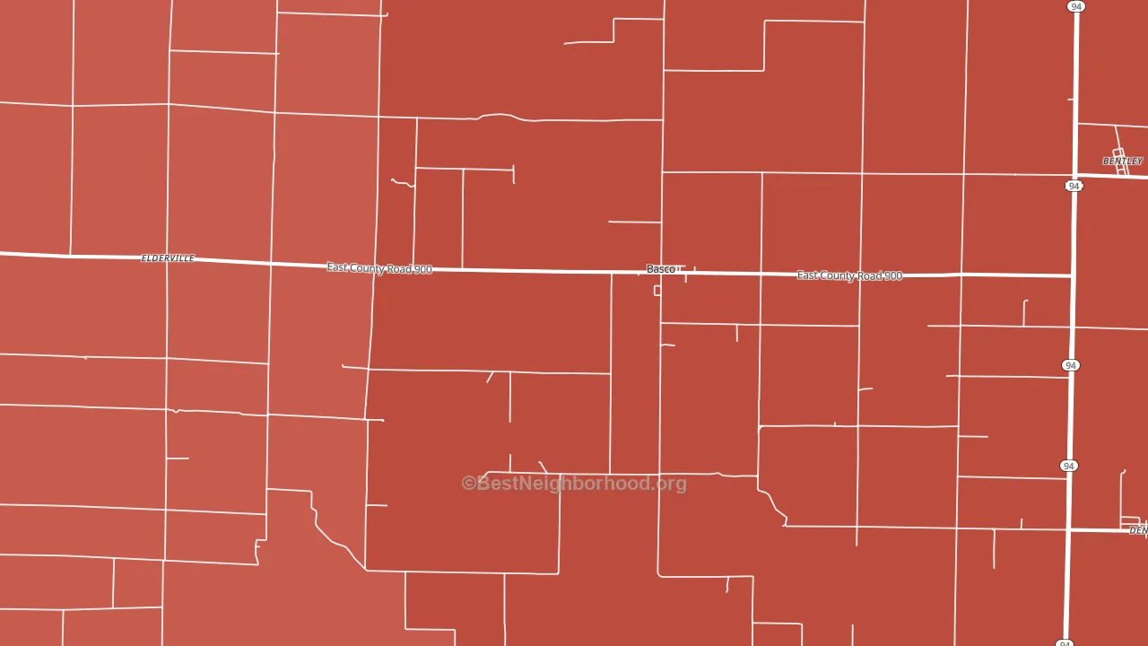62313, IL block-group political-lean map