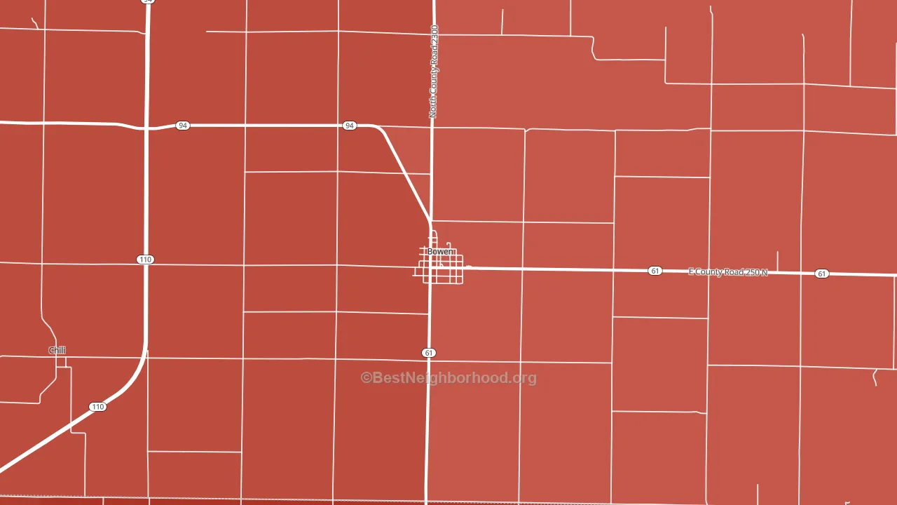 62316, IL block-group political-lean map