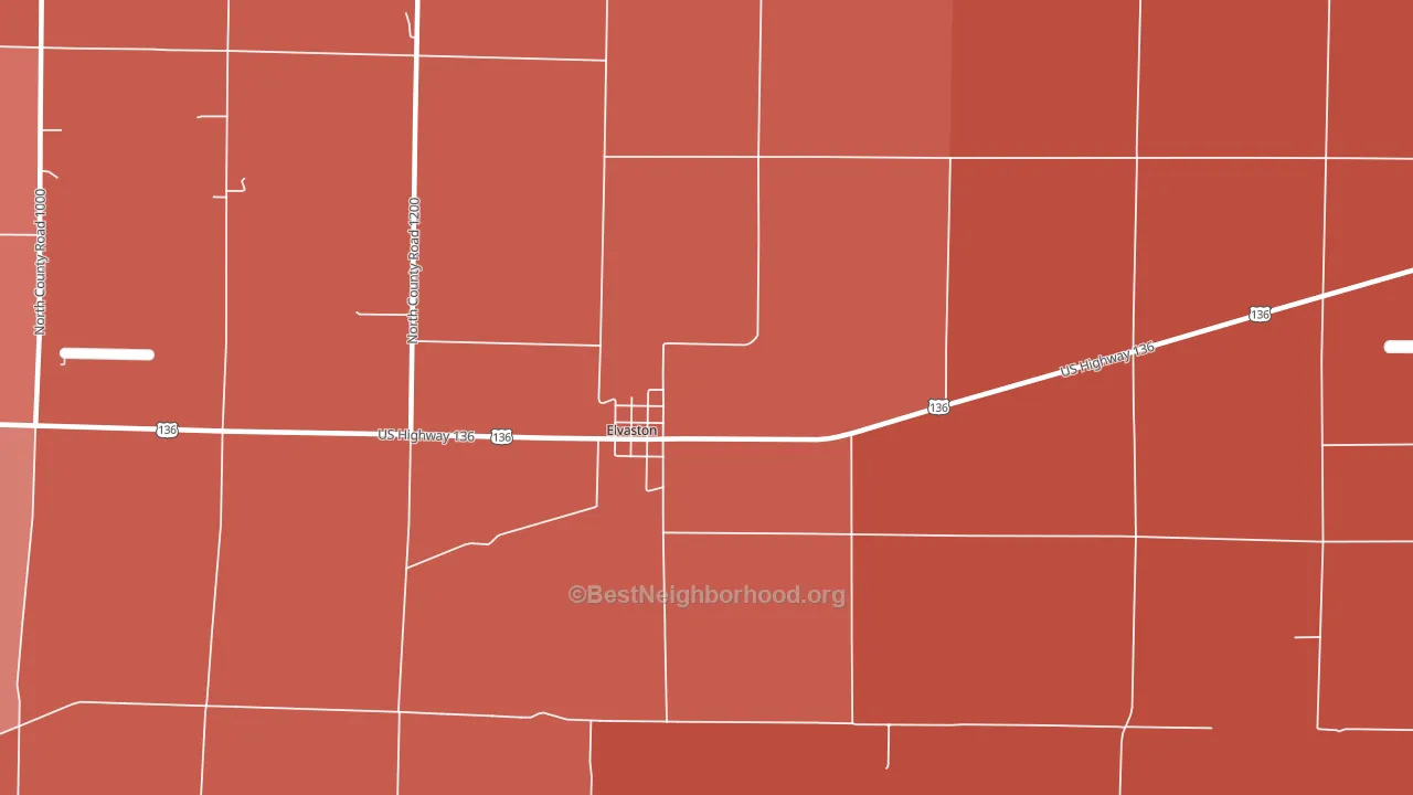 62334, IL block-group political-lean map
