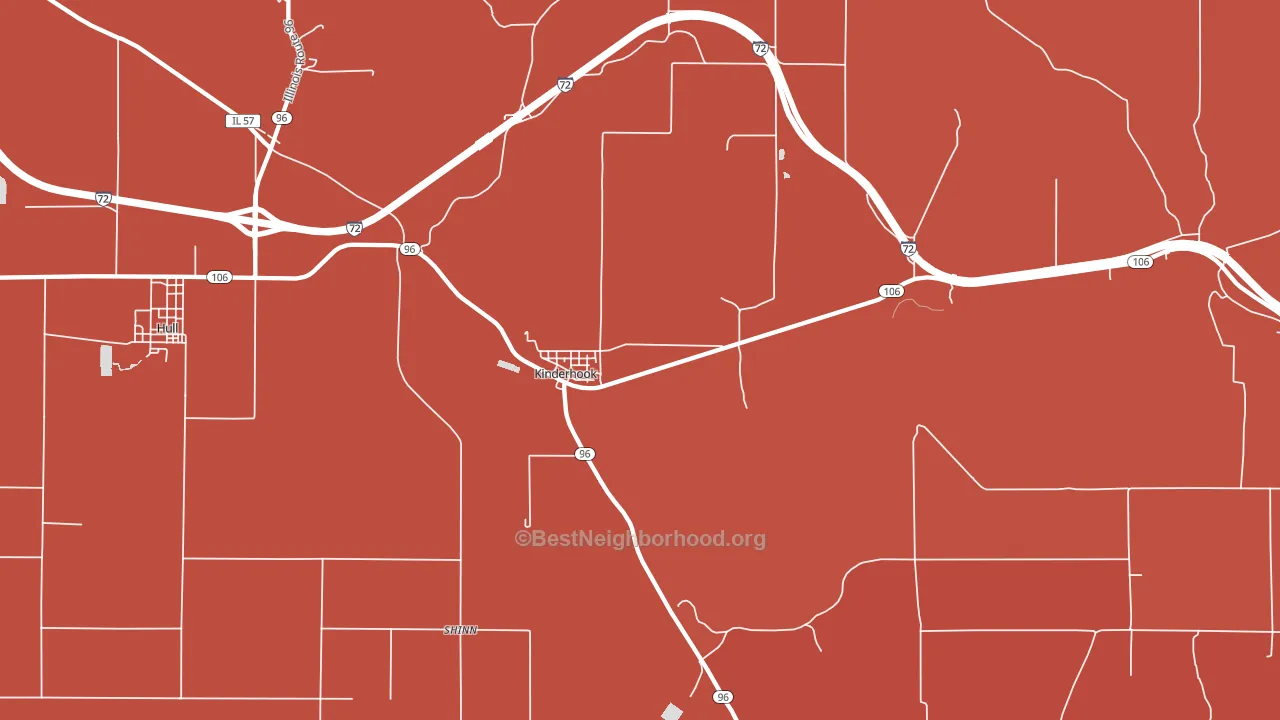 62345, IL block-group political-lean map