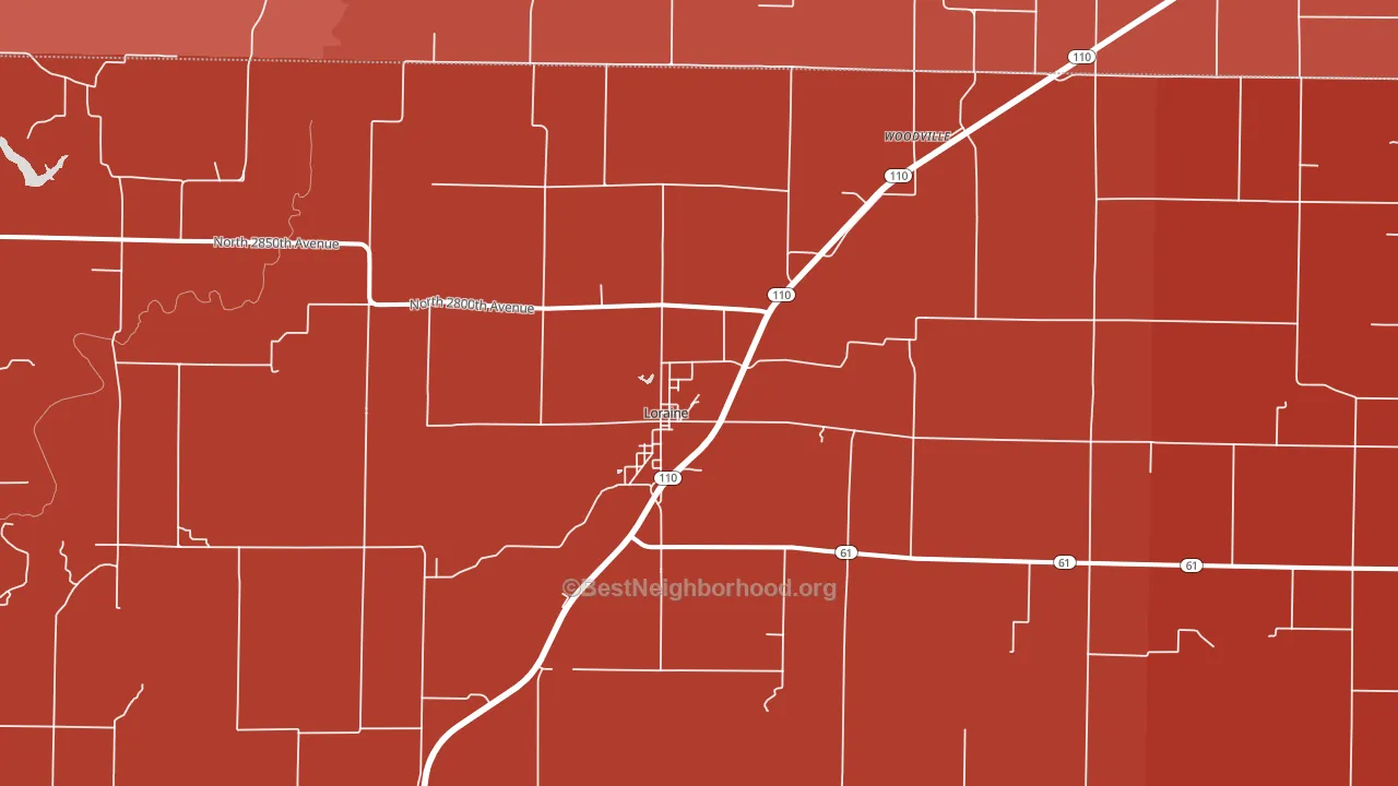 62349, IL block-group political-lean map