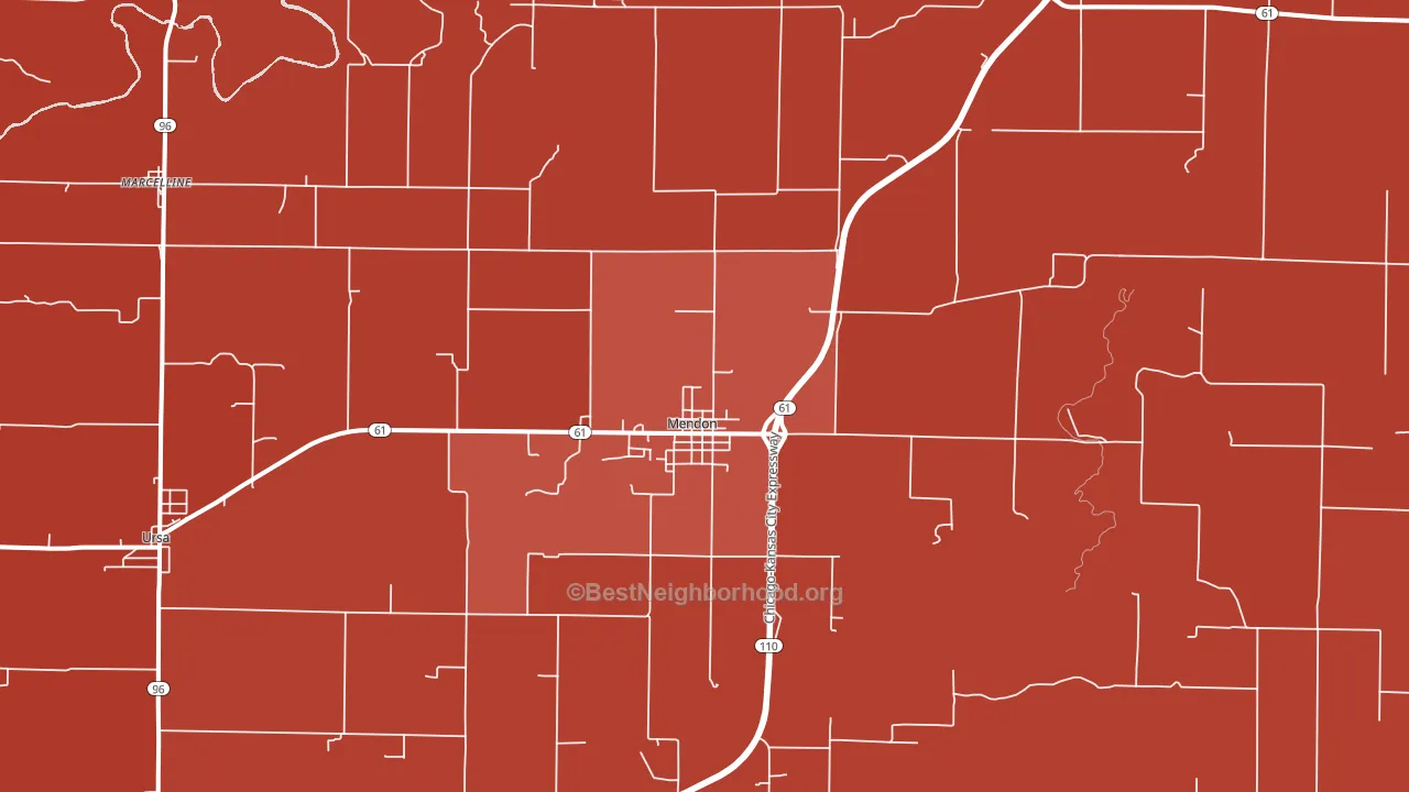 62351, IL block-group political-lean map