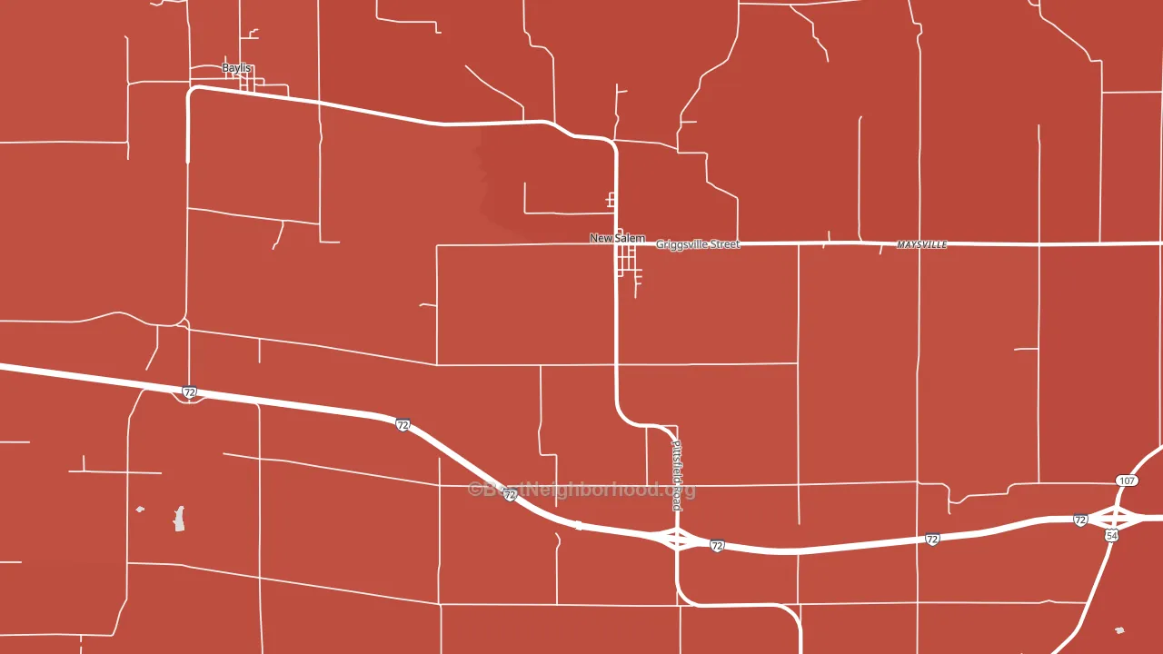 62357, IL block-group political-lean map