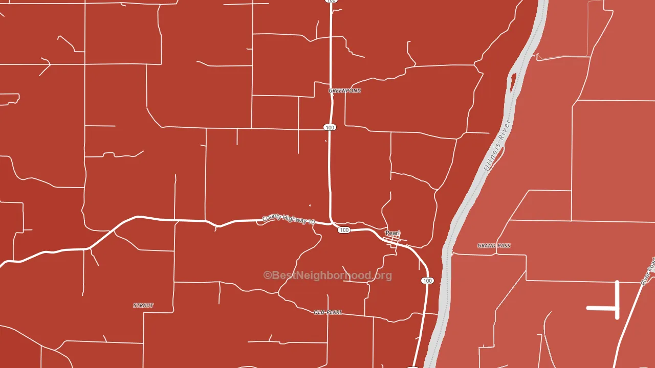 62361, IL block-group political-lean map