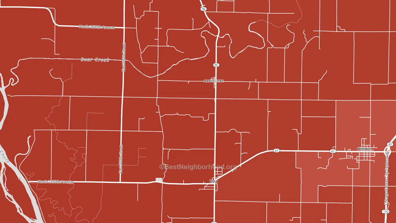 62376, IL block-group political-lean map