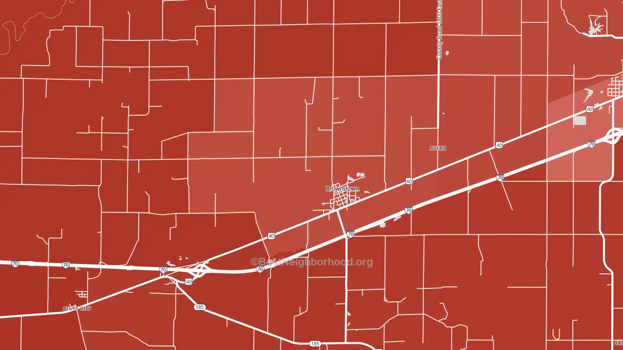 62418, IL block-group political-lean map