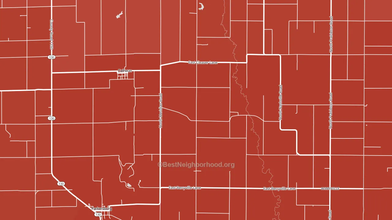 62419, IL block-group political-lean map