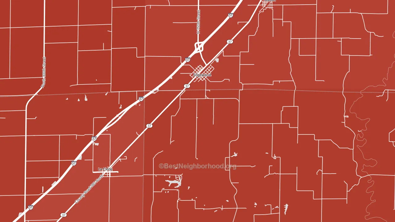 62426, IL block-group political-lean map