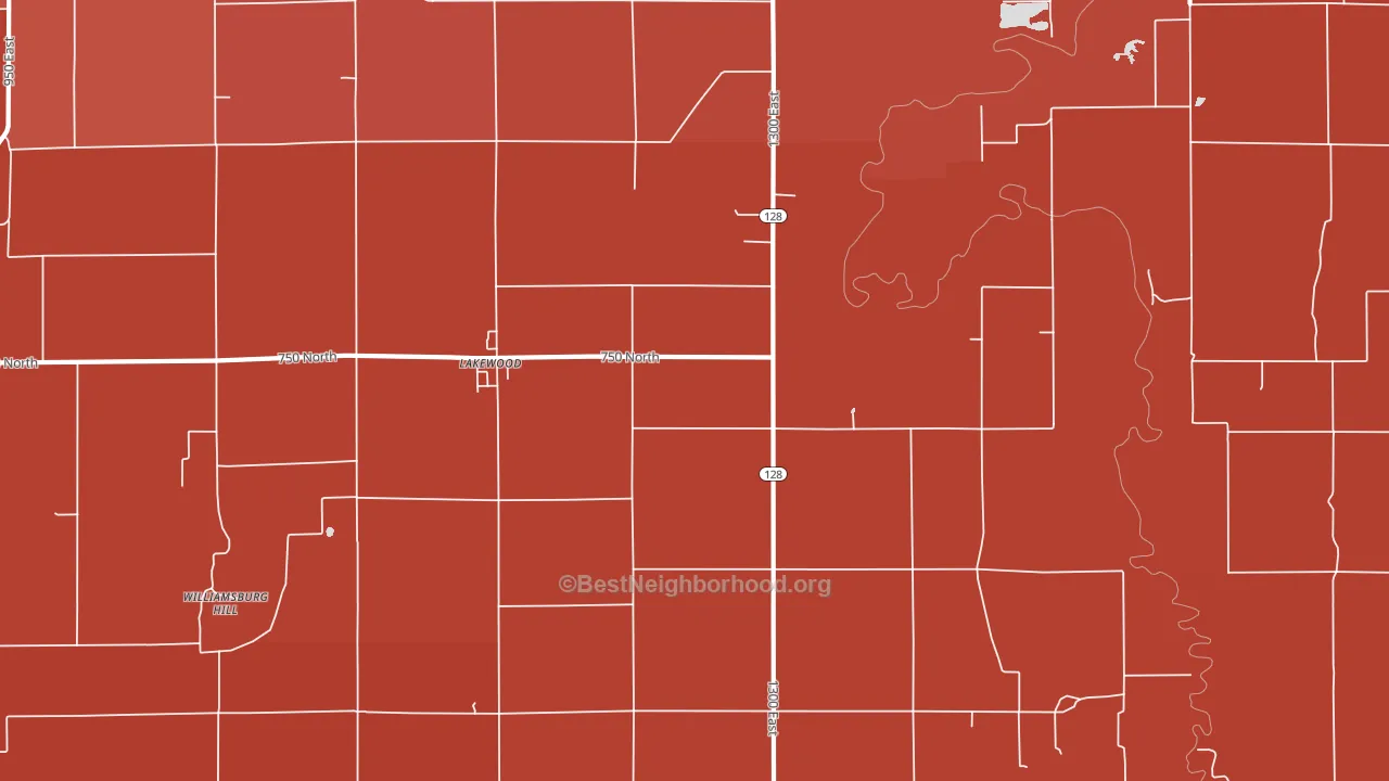 62438, IL block-group political-lean map