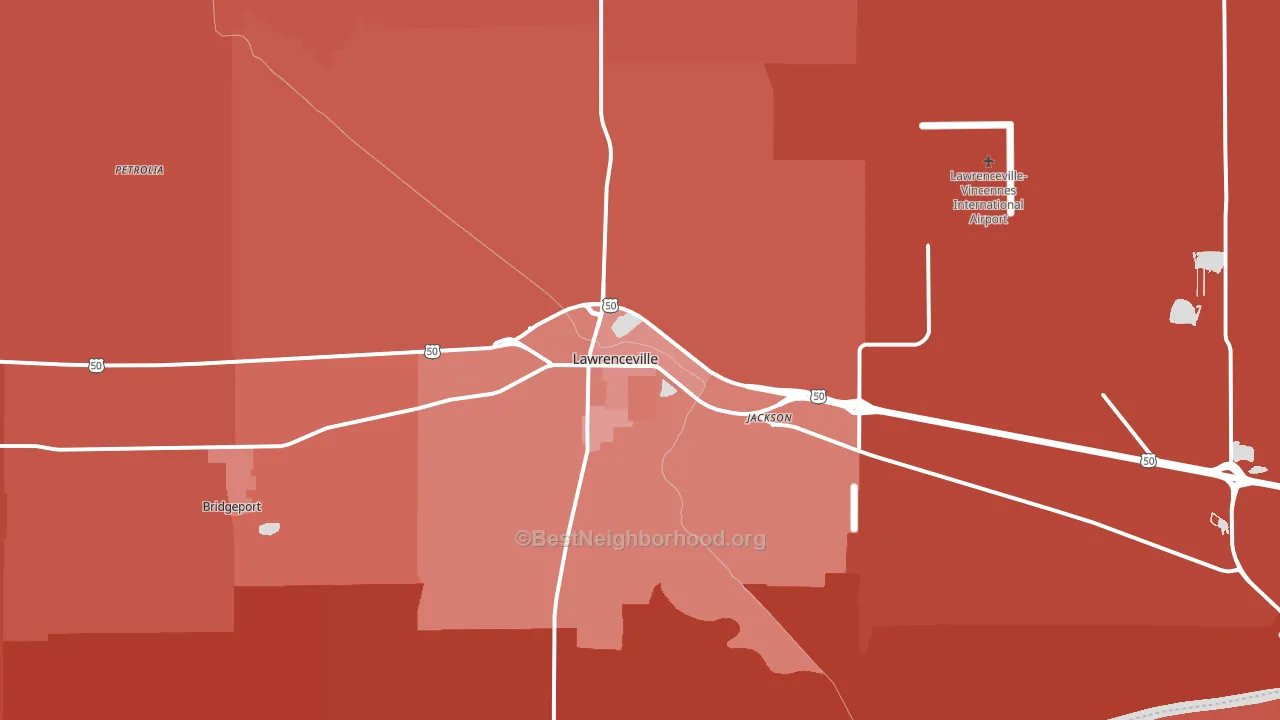 62439, IL block-group political-lean map