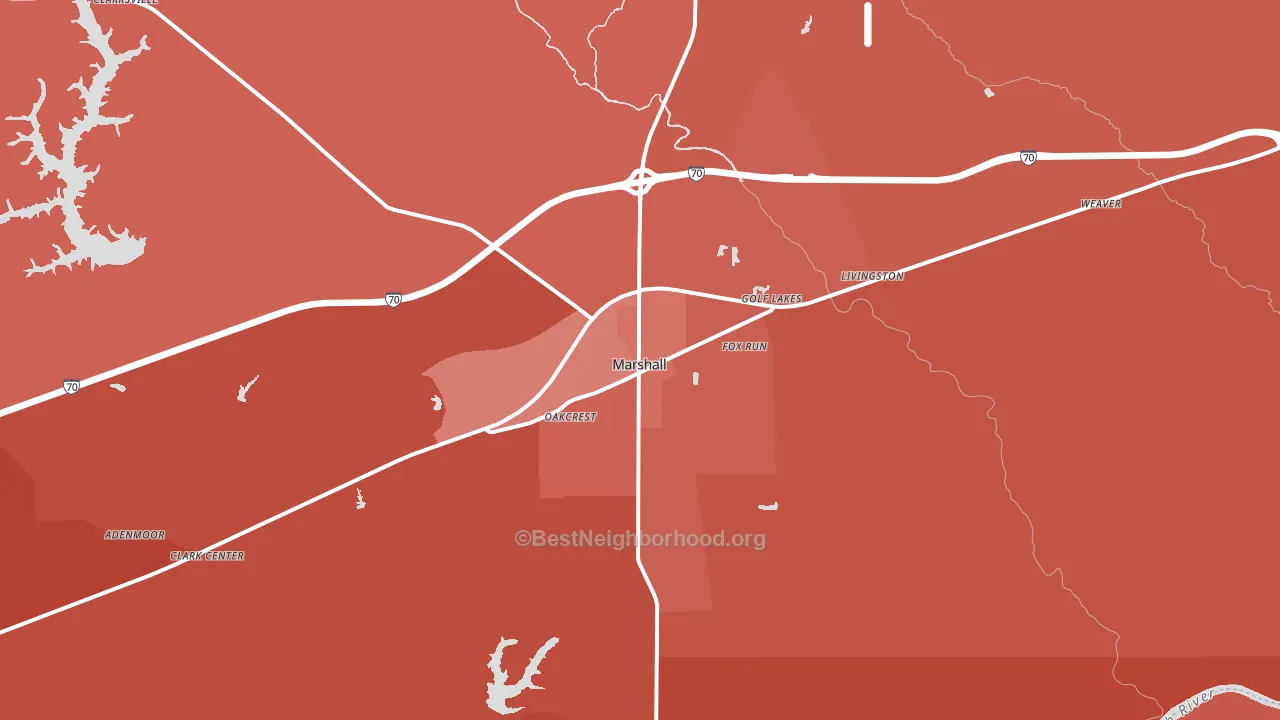 62441, IL block-group political-lean map