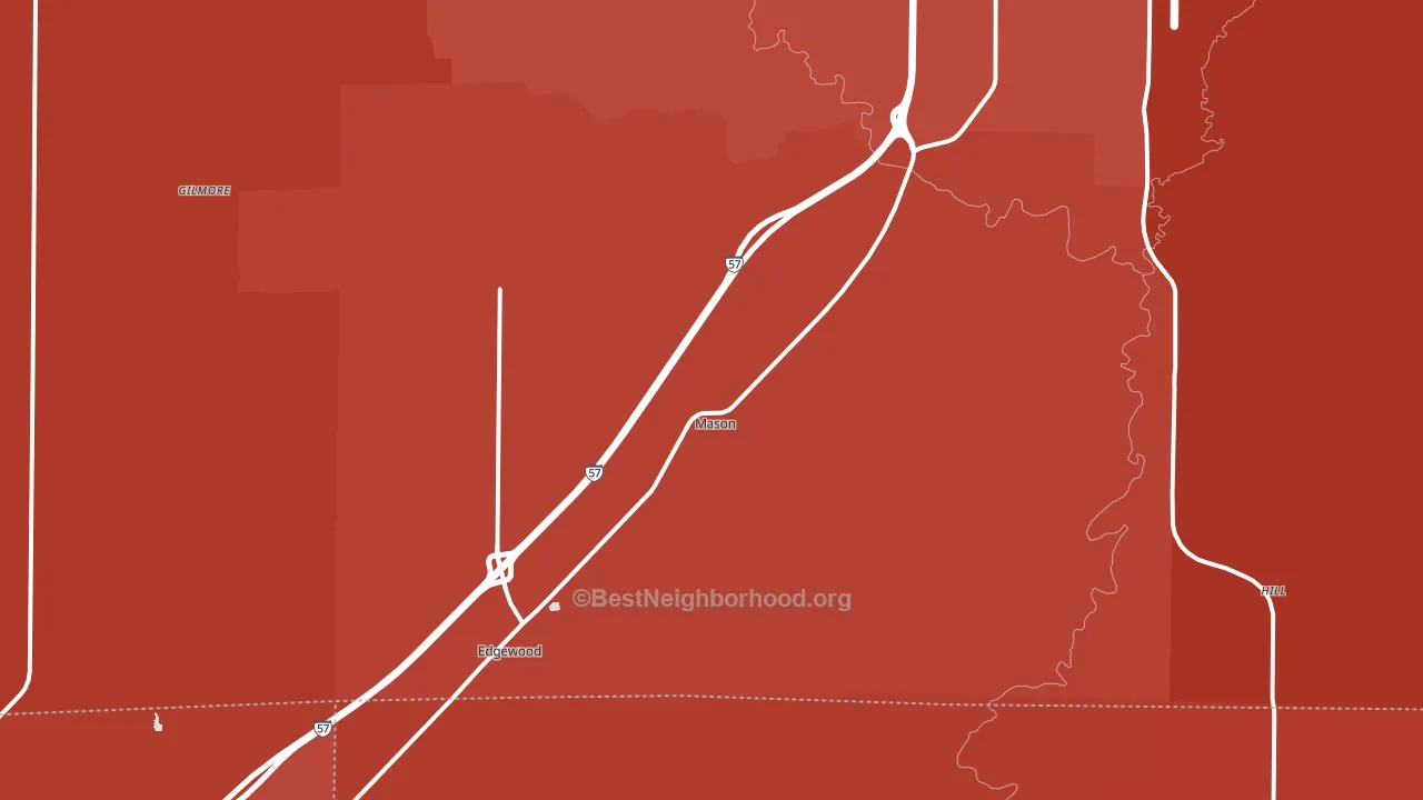 62443, IL block-group political-lean map