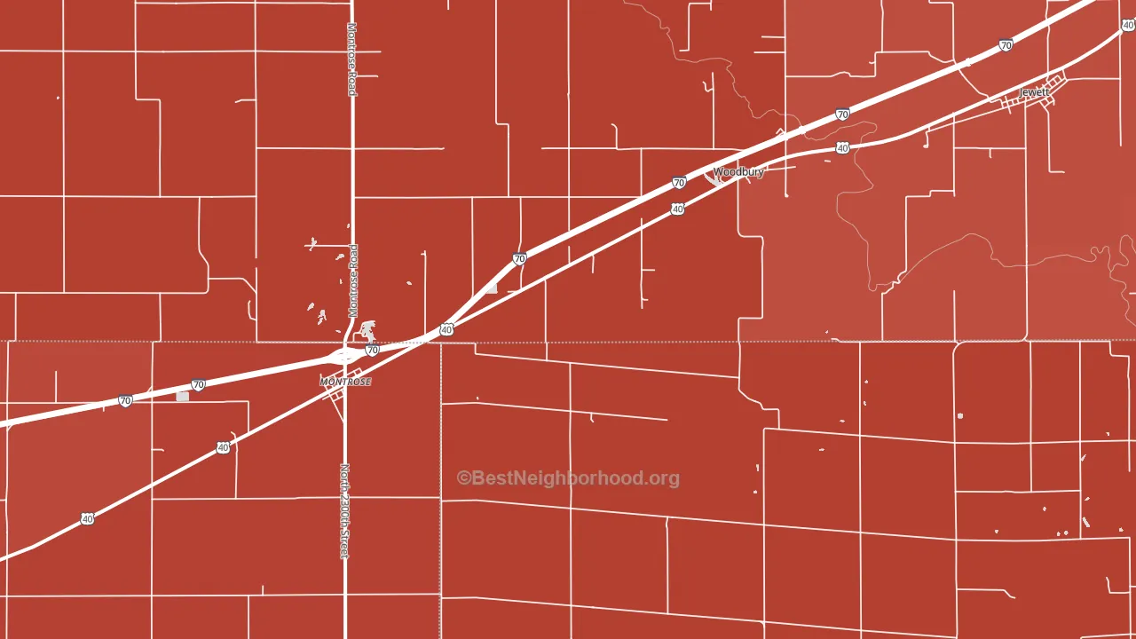 62445, IL block-group political-lean map