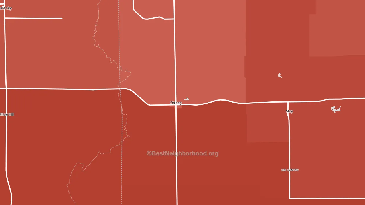 62449, IL block-group political-lean map
