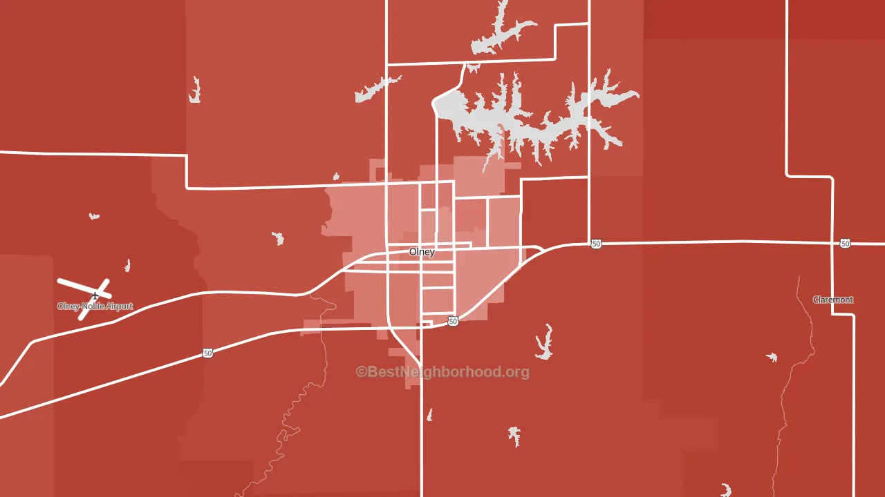 62450, IL block-group political-lean map