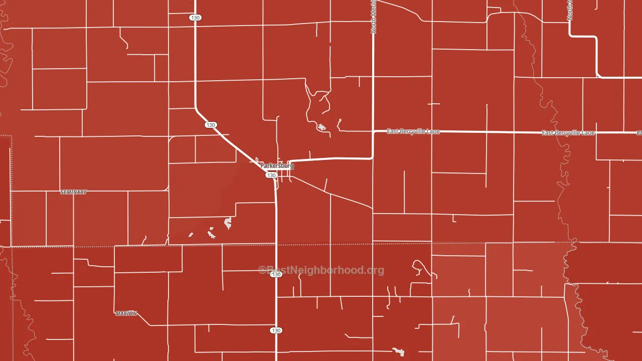 62452, IL block-group political-lean map