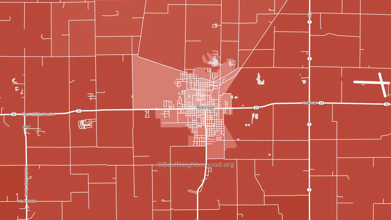 62454, IL block-group political-lean map