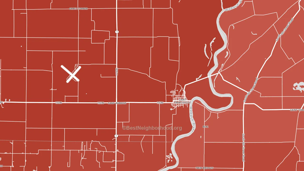 62460, IL block-group political-lean map