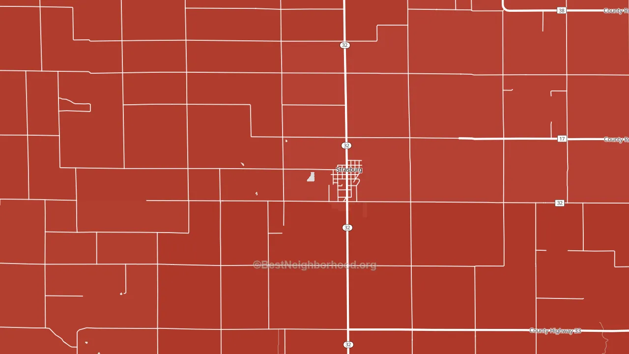 62465, IL block-group political-lean map