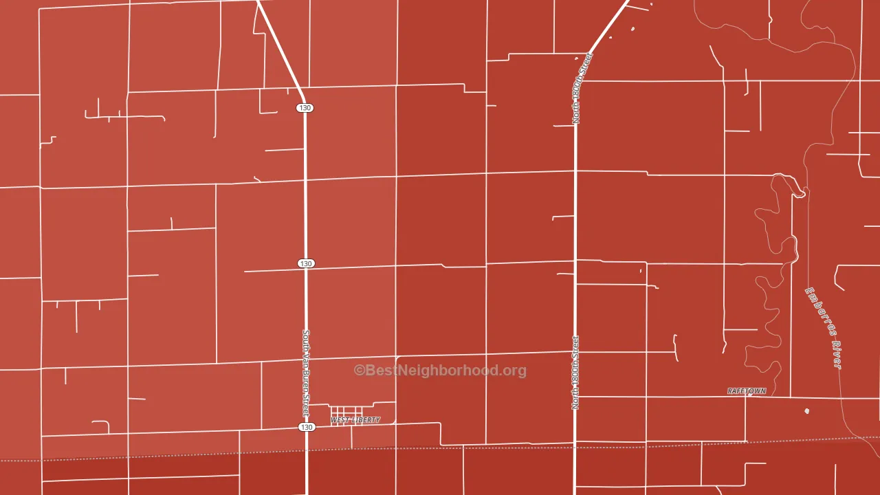 62475, IL block-group political-lean map