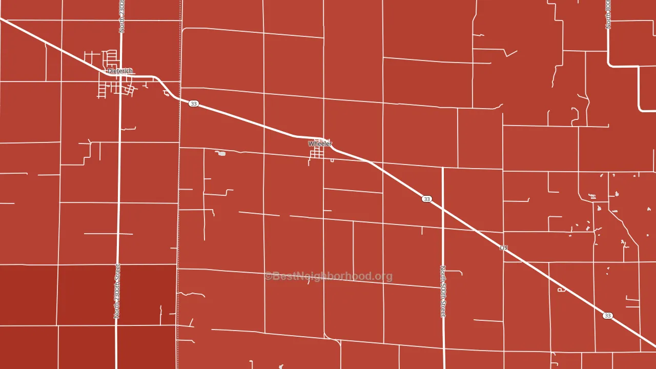 62479, IL block-group political-lean map