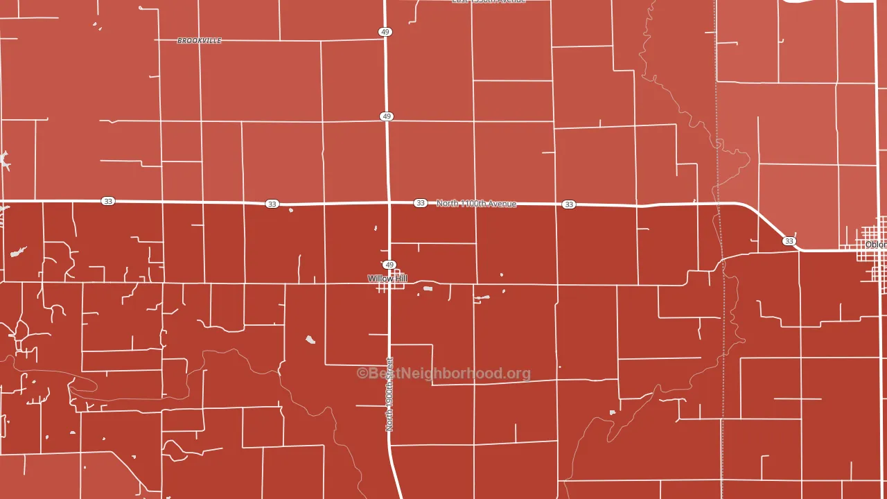 62480, IL block-group political-lean map