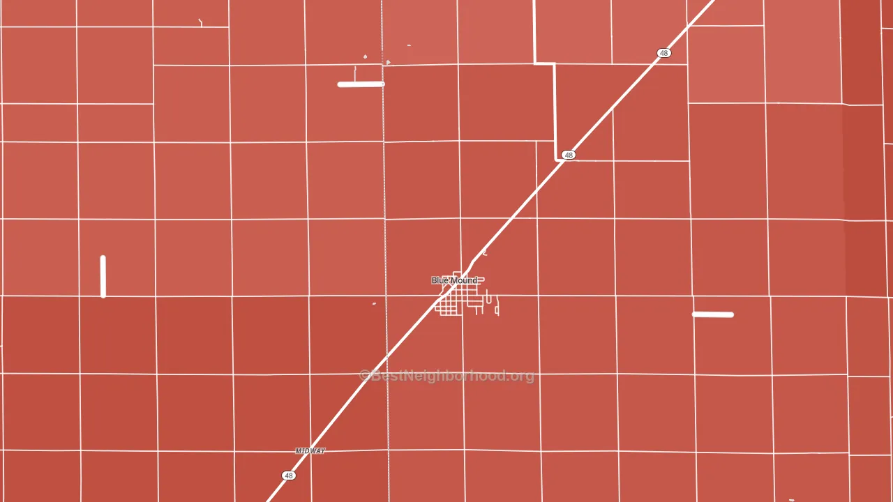 62513, IL block-group political-lean map