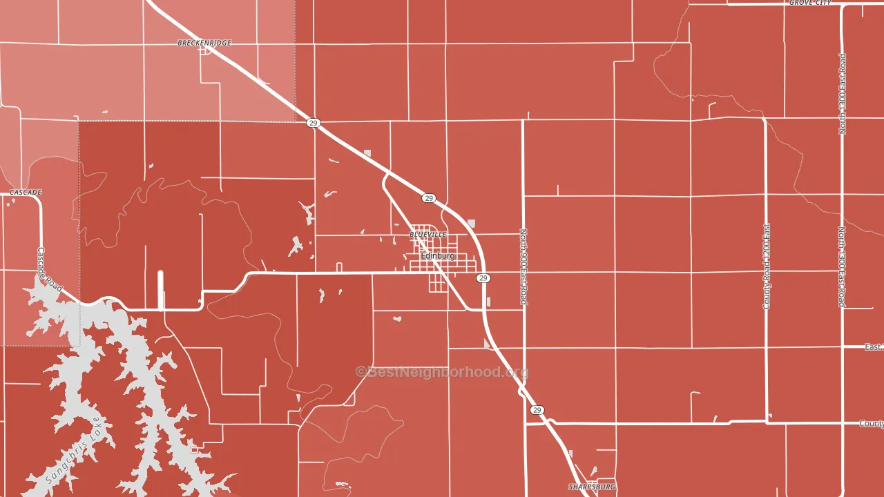 62531, IL block-group political-lean map
