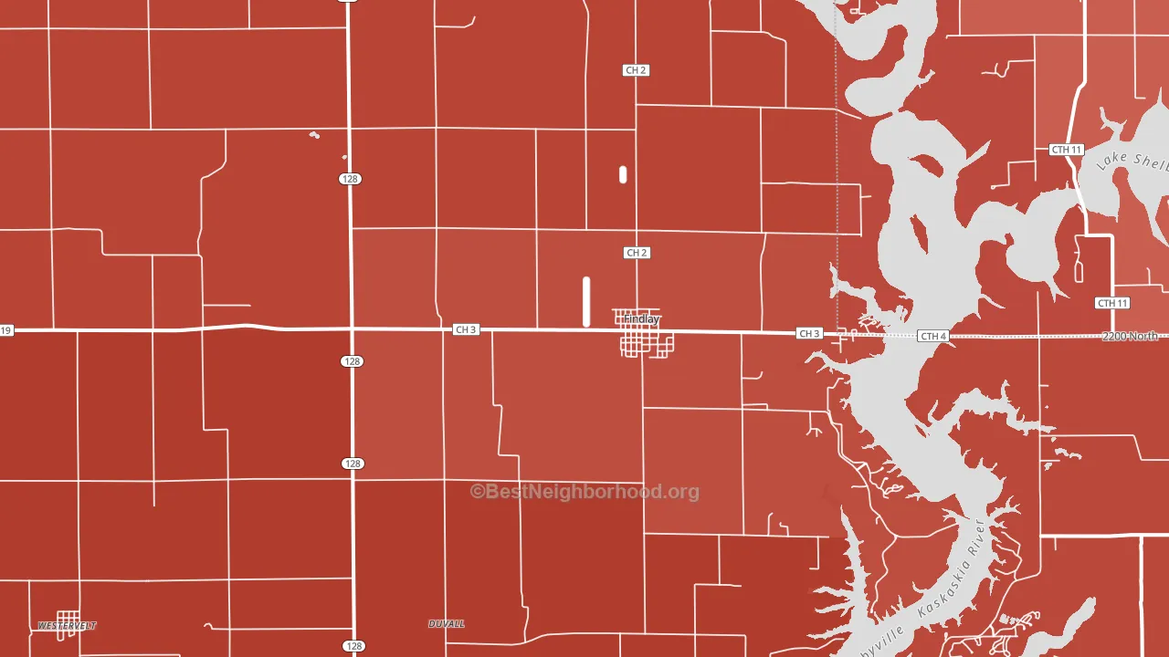 62534, IL block-group political-lean map