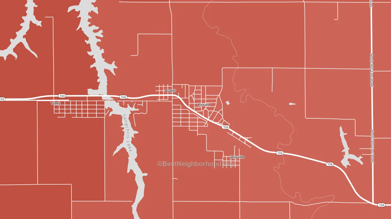 62540, IL block-group political-lean map