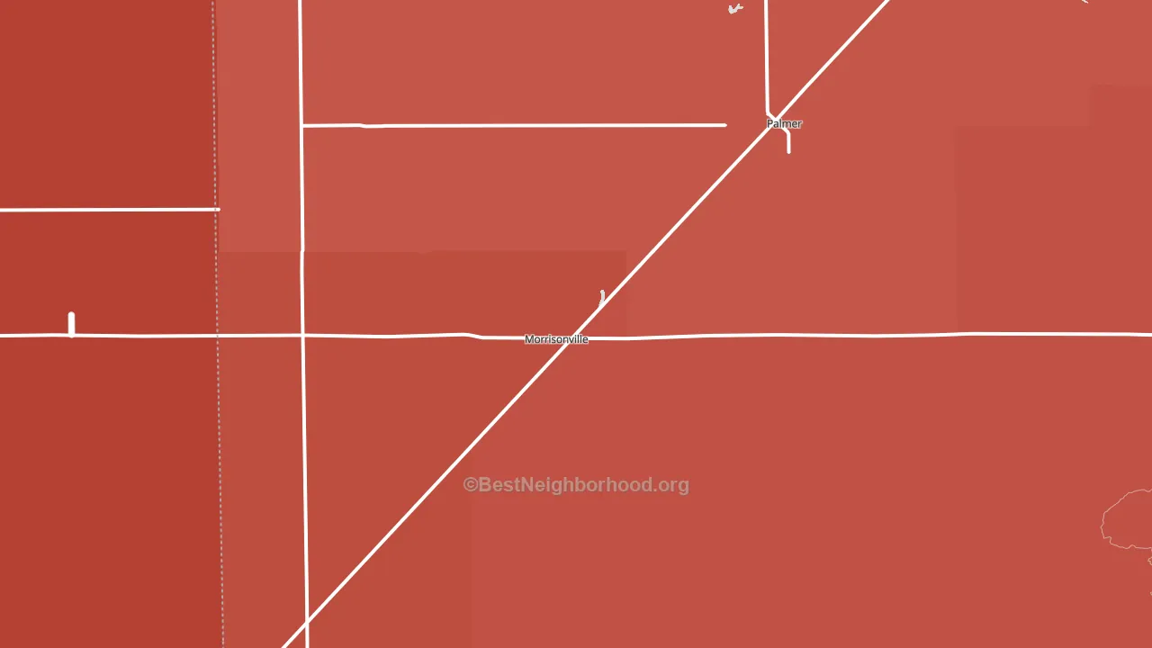 62546, IL block-group political-lean map