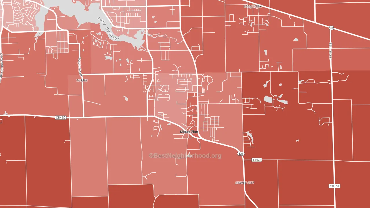 62549, IL block-group political-lean map