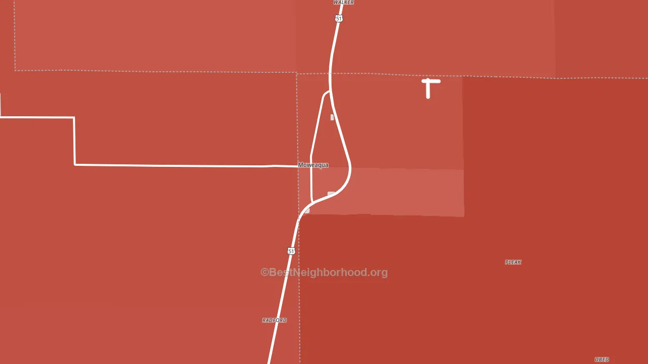62550, IL block-group political-lean map
