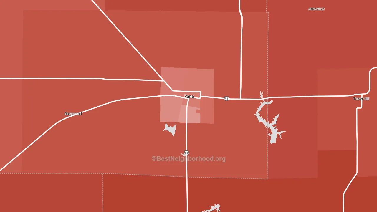 62557, IL block-group political-lean map