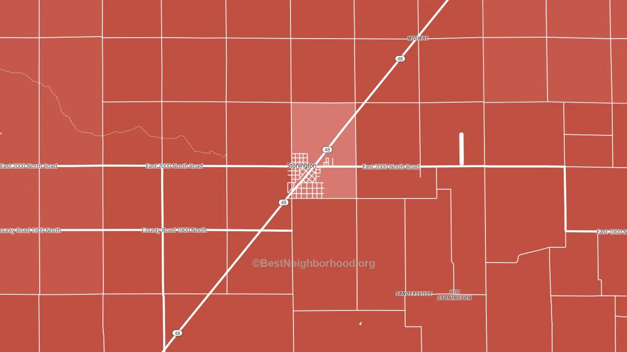 62567, IL block-group political-lean map