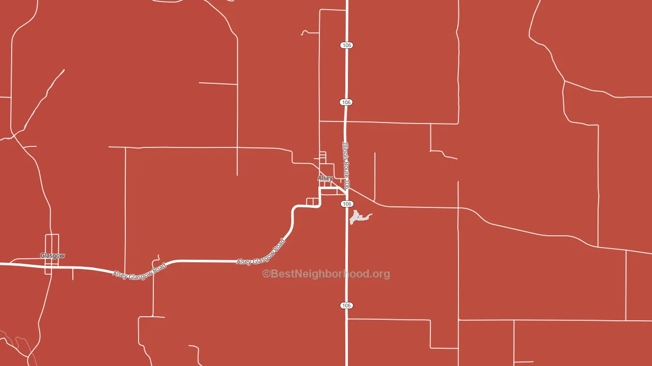62610, IL block-group political-lean map