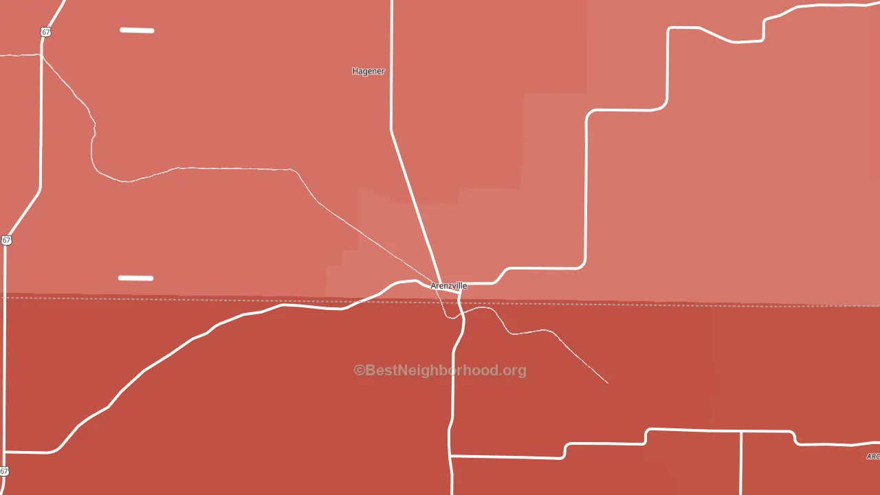 62611, IL block-group political-lean map