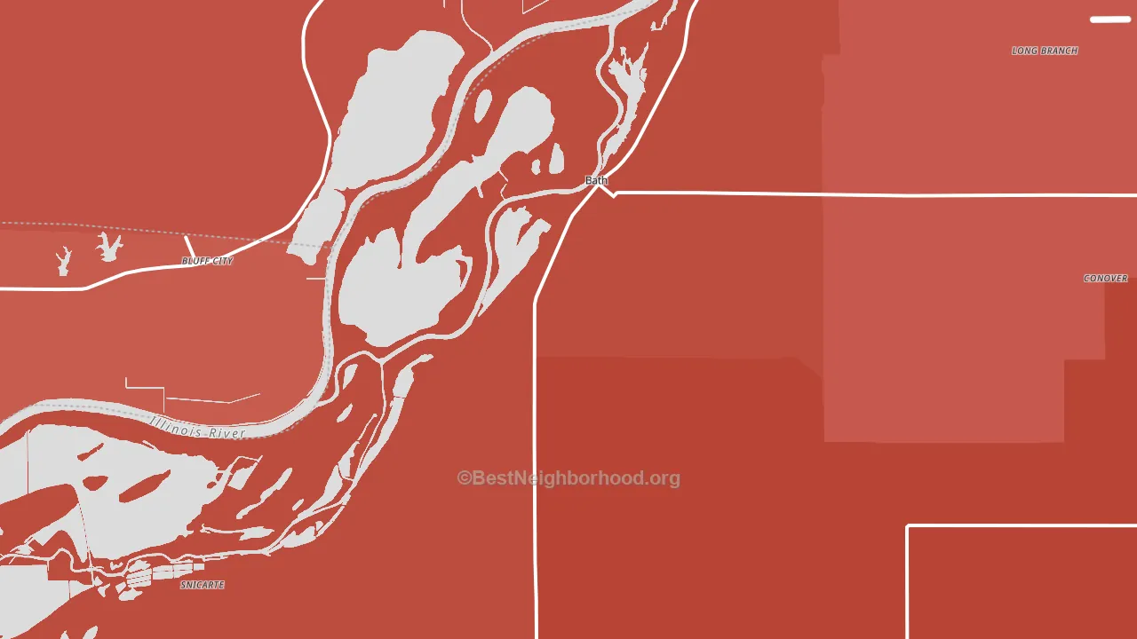 62617, IL block-group political-lean map